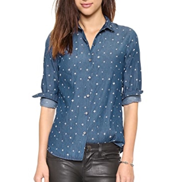 Scotch & Soda Tops - Scotch & Soda Chambray Star Button Up